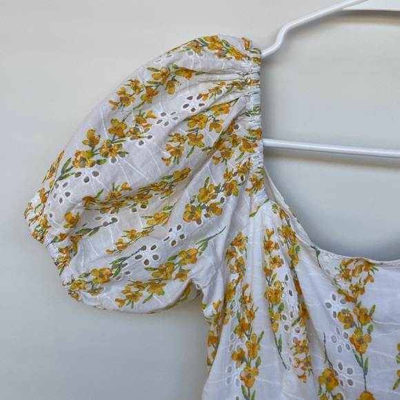 Jessica Simpson Floral Eyelet Mini Dress - Picture 2 of 13